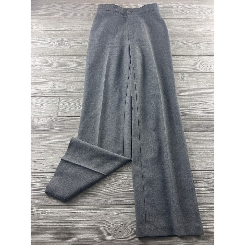 Vintage Levis Strauss & Co High Rise Wide Leg Trousers Gray Dress Pants 25x31.5